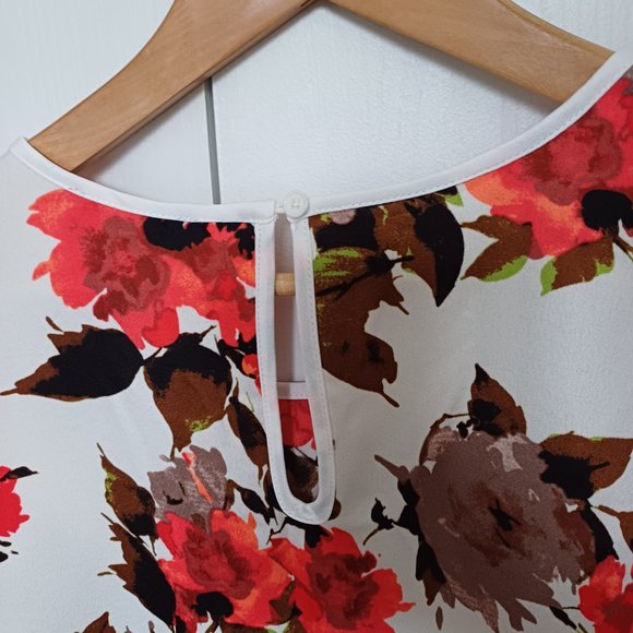 Mario Serrani Soft Floral Sleeveless Top XL - Picture 5 of 12